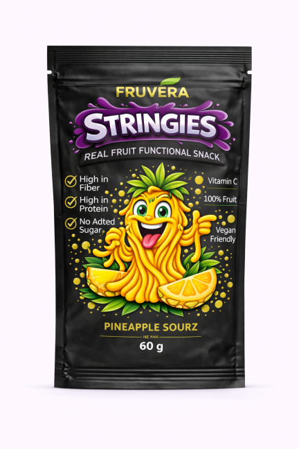 Stringies Pineapple Sourz character