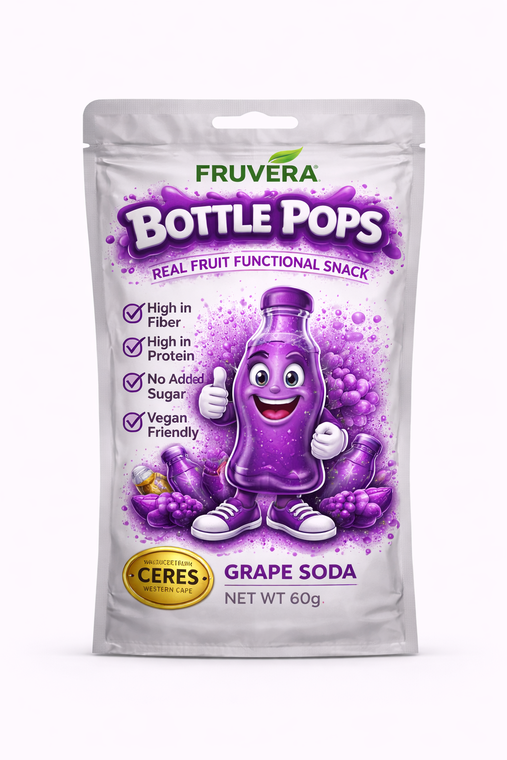 Fruvera Bottle Pops Cola fruit snack